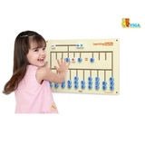 VIGA Learning Maths Wall Toy, Montessori Wooden Arithmetic Activity Board with Movable Numbers & Symbols, Develops Fine Motor Skills, Logic & Early Numeracy, Eco-Friendly, for Boys & Girls Ages 3+