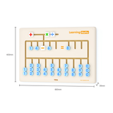 VIGA Learning Maths Wall Toy, Montessori Wooden Arithmetic Activity Board with Movable Numbers & Symbols, Develops Fine Motor Skills, Logic & Early Numeracy, Eco-Friendly, for Boys & Girls Ages 3+