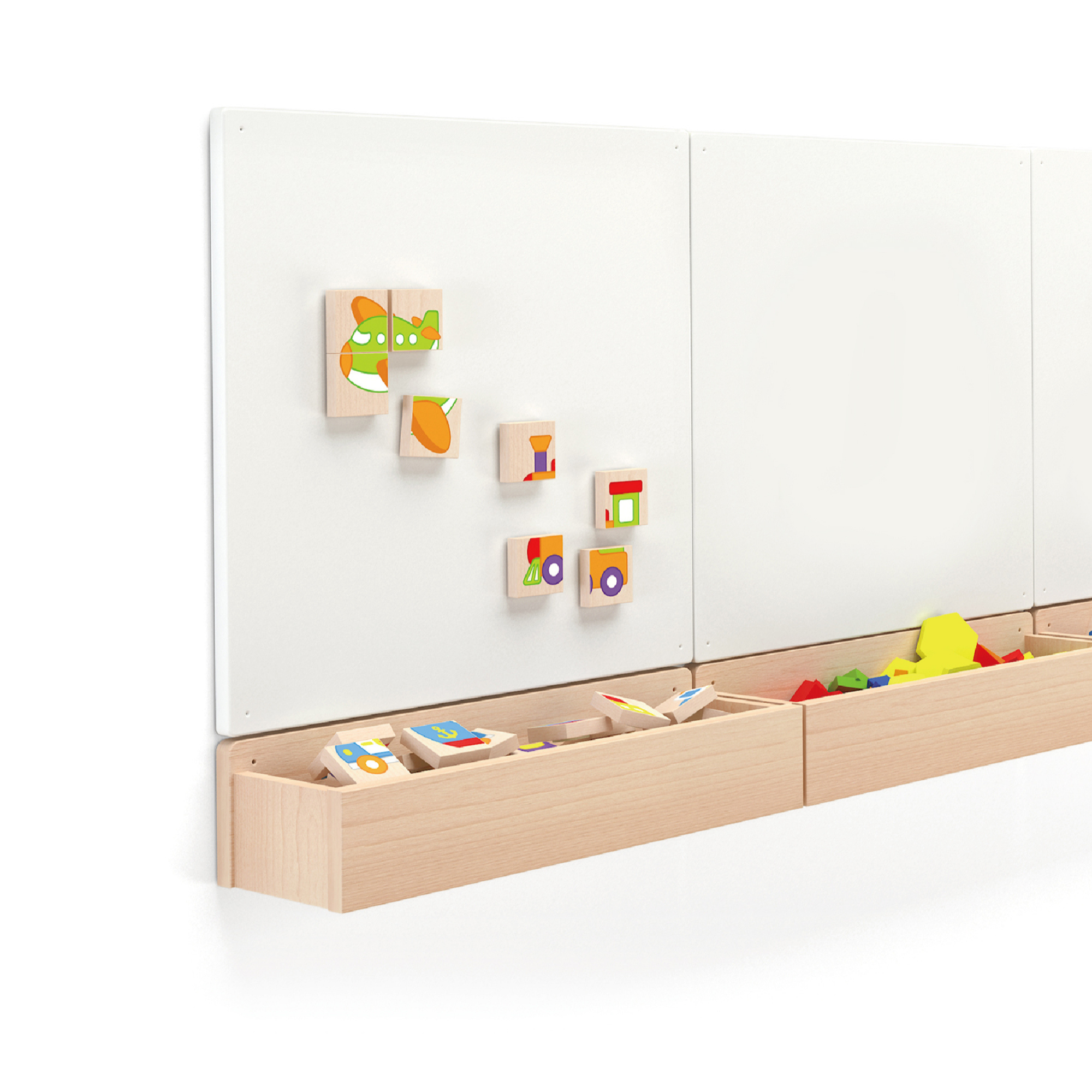 Viga Transportation, 32 Piece Magnetic Block Puzzle, Montessori Wooden Toy, Develops Sensory, Cognitive & Fine Motor Skills, Non-Toxic & Eco-friendly Kids Educational Toy, Suitable for Children 18M+