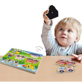 Viga Transportation, 7 Piece Block Puzzle with Sound, Montessori Wooden Toy, Develops Sensory, Cognitive & Fine Motor Skills, Non-Toxic & Eco-friendly Kids Educational Toy, Suitable for Children 18M+