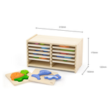 Viga Set of 12, 4-5 Piece Block Puzzle, Montessori Wooden Toy, Develops Sensory, Cognitive & Fine Motor Skills, Non-Toxic & Eco-friendly Kids Educational Toy, Suitable for Boys and Girls Aged 18M+
