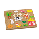 Viga Tack Zap Farm Playset, Montessori Wooden Hammer Toy with 24 Farm Pieces, Develops Fine Motor Skills & Logic, Eco-Friendly & Non-Toxic Educational Toy, for Boys & Girls Ages 4+