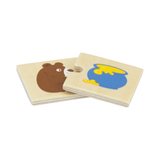 Viga Animal Feeding, 12 Piece Mix & Match Puzzle, Montessori Wooden Toy, Develops Sensory, Cognitive & Fine Motor Skills, Non-Toxic & Eco-friendly Kids Educational Toy, for Boys & Girls 18M+