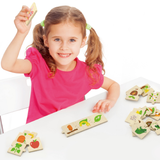 Viga Growing Plants & Animals, 24 Piece Mix & Match Puzzle, Montessori Wooden Toy, Develops Sensory, Cognitive & Fine Motor Skills, Non-Toxic & Eco-friendly Kids Educational Toy, 18M+
