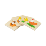 Viga Growing Plants & Animals, 24 Piece Mix & Match Puzzle, Montessori Wooden Toy, Develops Sensory, Cognitive & Fine Motor Skills, Non-Toxic & Eco-friendly Kids Educational Toy, 18M+