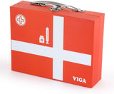 Viga Wooden Medical Kit, Role-Play Accessories Including Syringe, Tablets, Stethoscope and Medicine, Durable and Colorful Toy for Kids