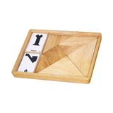 Viga Tangram, 7 Piece Geometric Puzzle, Montessori Wooden Toy, Develops Sensory, Cognitive & Fine Motor Skills, Non-Toxic & Eco-friendly Kids Educational Toy, Suitable for Boys and Girls Aged 3Y+