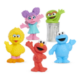 Sesame Street 5 Pack Mini Figures, 3-Inch Collectible Toys, Includes Elmo, Cookie Monster, Big Bird, Oscar the Grouch, and Abby Cadabby, Offically Licensed by Just Play for Kids Ages 2 and Up