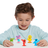 Sesame Street 5 Pack Mini Figures, 3-Inch Collectible Toys, Includes Elmo, Cookie Monster, Big Bird, Oscar the Grouch, and Abby Cadabby, Offically Licensed by Just Play for Kids Ages 2 and Up