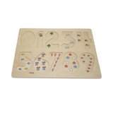 Viga 0-9 Numbers, 10 Piece Block Puzzle, Montessori Wooden Toy, Develops Sensory, Cognitive & Fine Motor Skills, Non-Toxic & Eco-friendly Kids Educational Toy, Suitable for Boys and Girls Aged 3Y+
