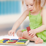 Viga Shapes, 18 Piece Geometric Block Puzzle, Montessori Wooden Toy, Develops Sensory, Cognitive & Fine Motor Skills, Non-Toxic & Eco-friendly Kids Educational Toy, Suitable for Children Aged 12M+