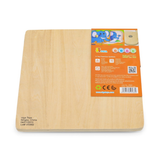 Viga Wild Animals, 4 Piece Knob Puzzle, Montessori Wooden Toy, Develops Sensory, Cognitive & Fine Motor Skills, Non-Toxic & Eco-friendly Kids Educational Toy, Suitable for Children Aged 12M+