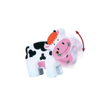 VIGA Cow Mini Wire Beads Toy, Montessori Wooden Bead Maze with Movable Cow Head & Body, Develops Fine Motor Skills, Hand-Eye Coordination & Logic, Eco-Friendly & Non-Toxic, for Boys & Girls Ages 2+