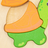 Viga Turtle, 4 Piece Block Puzzle, Montessori Wooden Toy, Develops Sensory, Cognitive & Fine Motor Skills, Non-Toxic & Eco-friendly Kids Educational Toy, Suitable for Boys and Girls Aged 18M+