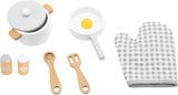 Viga 44693 Wooden Cooking Tool Playset, Grey