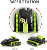 Crazy Aaron 2.4G 4 Channel Amphibious Stunt RC Car with Multi Direction Control, Remote Control Vehicle Toy, 6+