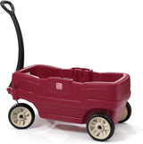 Step2 Neighborhood Wagon With Seats, Red, Kids Pull-Along Ride-On Wagon for Toddlers & Preschoolers