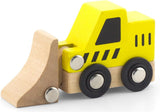 Viga Wooden Construction Vehicles Set, 6-Piece Push Along Play Trucks, Educational Toy, Ages 3+