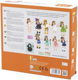 Viga Magnetic Dress Up – Girl, Wooden Magnetic Doll with 44 Dress-Up Pieces, Hand-Eye Coordination Toy, Ages 3+
