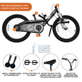 Chipmunk Submarine 14 Inch Bicycle with Lightweight Steel Frame, Adjustable Seat and Handle, Front + Rear Brakes, 95% Pre-Assembled Kid's Bikes with Training Wheels for Children 3-6 Years Old, Yellow