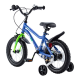 Chipmunk MK 18 Inch Bicycle with Lightweight Steel Frame, Adjustable Seat and Handle, Front + Rear Brakes, 95% Pre-Assembled Kid's Bikes with Training Wheels for Children 6-9 Years Old, Blue