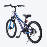 Chipmunk Explorer 20 Inch Bicycle with Lightweight Aluminium Frame, Adjustable Seat and Handle, Front + Rear Brakes, 95% Pre-Assembled Kid's Bikes with Kickstand for Children 8-12 Years Old, Blue