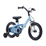 Chipmunk Submarine 18 Inch Bicycle with Lightweight Steel Frame, Adjustable Seat and Handle, Front + Rear Brakes, 95% Pre-Assembled Kid's Bikes with Training Wheels for Children 6-9 Years Old, Blue