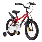 Chipmunk MK 18 Inch Bicycle with Lightweight Steel Frame, Adjustable Seat and Handle, Front + Rear Brakes, 95% Pre-Assembled Kid's Bikes with Training Wheels for Children 6-9 Years Old, Red