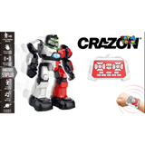 Crazon R/C Warrior Robot, Remote-Controlled Programmable Robot Toy for Kids, Boys & Girls, Ages 8+ (Assorted: White/Red)