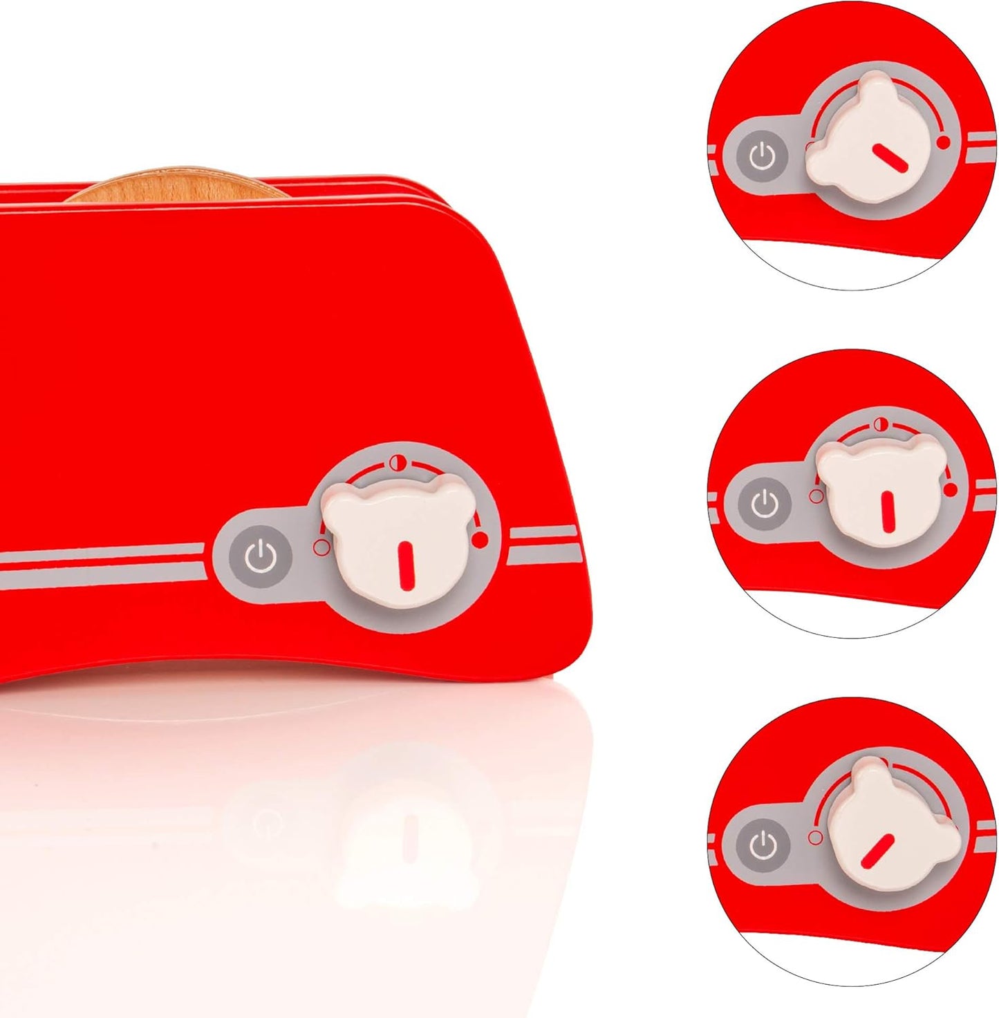 Viga Toys Wooden Toaster, Pretend Play Kitchen Accessory, Ages 3+