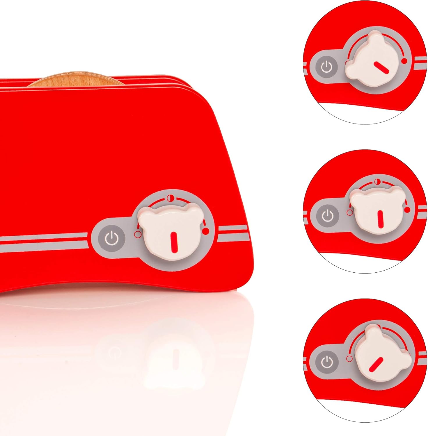 Viga Toys Wooden Toaster, Pretend Play Kitchen Accessory, Ages 3+