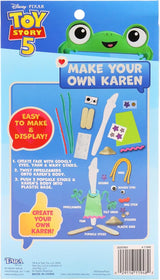 Disney Pixar Toy Story 5 Make Your Own Karen DIY Craft Kit for Kids, Creative Character Building Activity Set with Stickers and Accessories, Arts and Crafts Toy Gift Ages 3+