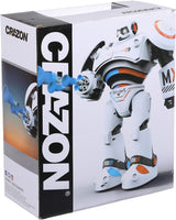 Crazon 701B Battle Defender Robot, White and Blue, Remote Control Action Robot with Lights, Sounds, Motion Functions, Kids 6+