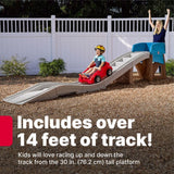 Step2 Extreme Thrill Coaster Dashing Red, Kids Roller Coaster Ride On for Toddlers + Kids 3Y+ Outdoor Amusement Toy