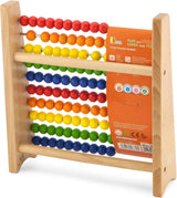 Viga Counting Educational Classic Wooden Circle Abacus Frame For Kids Ages 3+ Years