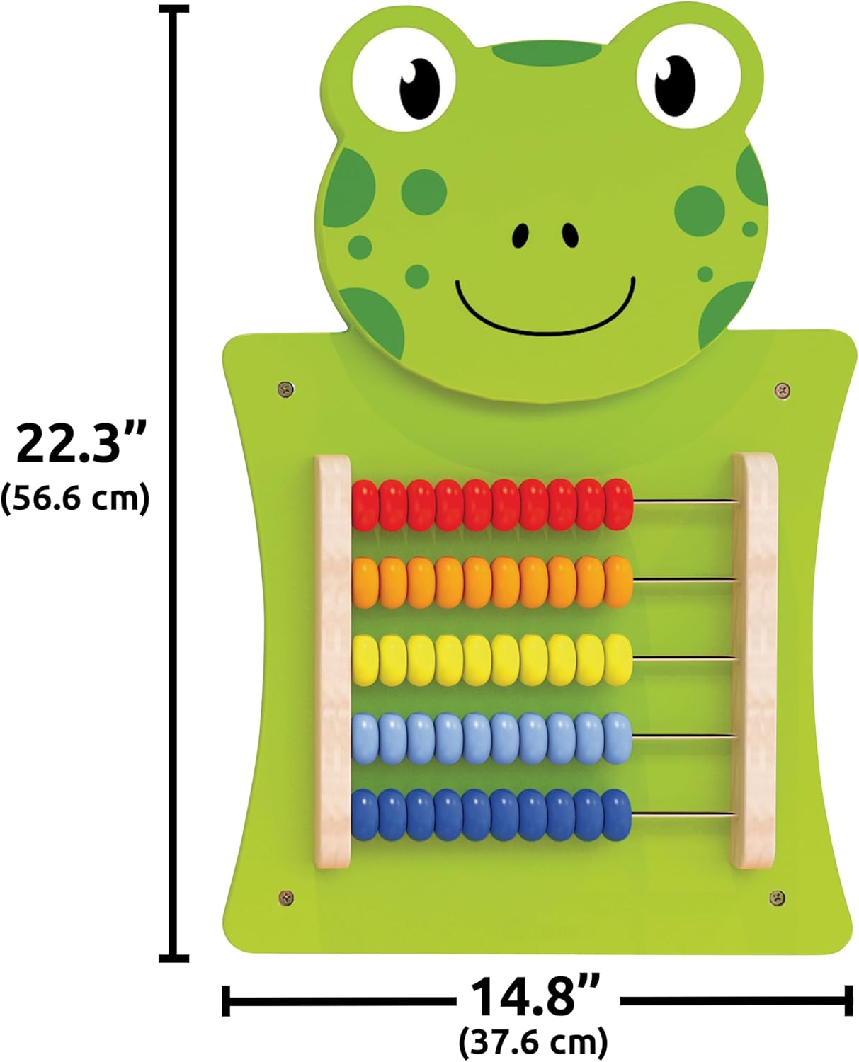 Viga Abacus Activity Panel, Montessori Wooden Wall Toy, Early Math & Counting Learning Tool, Develops Cognitive & Fine Motor Skills, Eco-Friendly Educational Toy, for Boys & Girls 18M+
