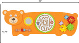 Viga Bear Activity Board, Montessori Wooden Wall Toy, Sensory Learning Panel for Brain & Motor Skill Development, Eco-Friendly & Space-Saving Educational Toy, for Boys & Girls 18M+