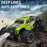 Crazon 2.4GHz RC High Speed Off Road Truck 1:10 Scale 4WD Remote Control Car RTR, 55kmh Fast Racing Monster Truck with LED Lights, Assorted Color, Ages 14+