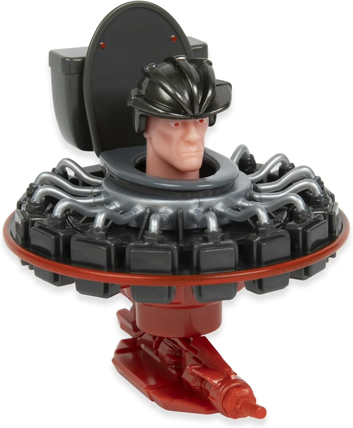 Skibidi Toilet, 1:64 Scale Diecast Collectible Action Figure & Vehicle Toy from Viral YouTube Series, Sci Fi Action Toy for Kids & Collectors, Suitable for Kids Ages 8+ (Assailant Astro Toilet)