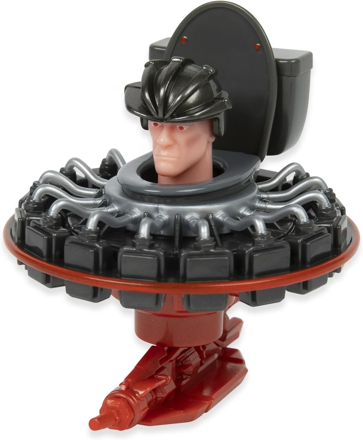 Skibidi Toilet, 1:64 Scale Diecast Collectible Action Figure & Vehicle Toy from Viral YouTube Series, Sci Fi Action Toy for Kids & Collectors, Suitable for Kids Ages 8+ (Assailant Astro Toilet)