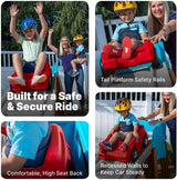 Step2 Extreme Thrill Coaster Dashing Red, Kids Roller Coaster Ride On for Toddlers + Kids 3Y+ Outdoor Amusement Toy