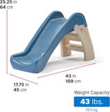 Step2 Play & Fold Jr. Slide, Folding Toddler Slide, Indoor & Outdoor Plastic Slide, Kids 1.5–4 Years