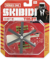 Skibidi Toilet, 1:64 Scale Diecast Collectible Action Figure & Vehicle Toy from Viral YouTube Series, Sci Fi Action Toy for Kids & Collectors, Suitable for Kids Ages 8+ (Camera Attack Helicopter)