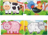 Viga Farm Set, 48 Piece Jigsaw Puzzle, Montessori Wooden Toy, Develops Sensory, Cognitive & Fine Motor Skills, Non-Toxic & Eco-friendly Kids Educational Toy, Suitable for Boys and Girls Aged 2Y+