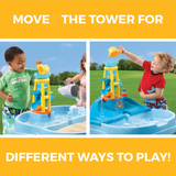 Step2 Splash N Scoop Bay, Indoor and Outdoor Sand and Water Table, Sensory Playset, Activity Toy with5 Piece Accessories, STEM Toy and Activity Centre, Suitable for Kids both Boys and Girls Aged 2+