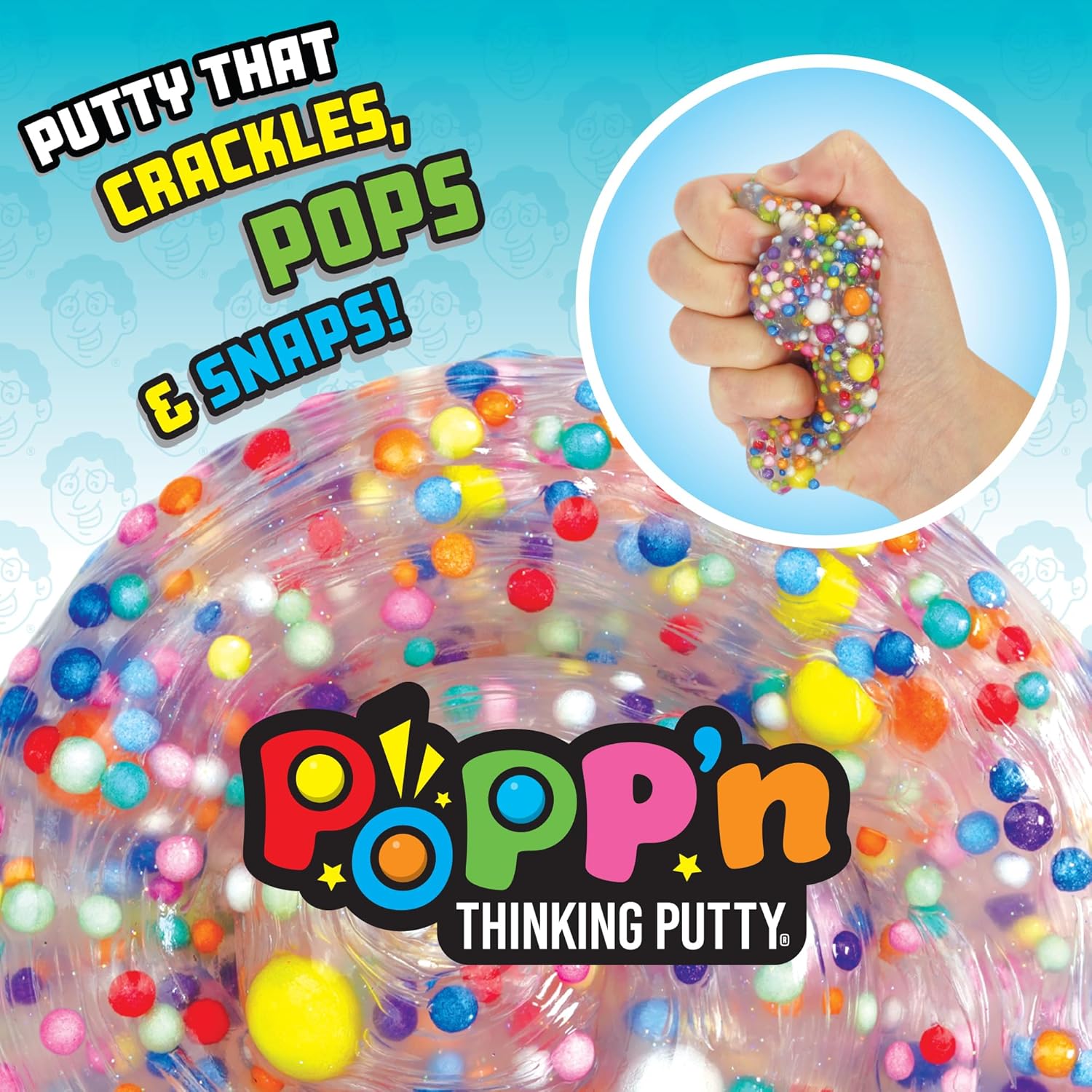 Crazy Aaron's Poke'N Dots Popp’n Thinking Putty® - 4" Tin Thinking Putty - Non-Toxic Sensory Play Putty - Never Dries Out - Creative Toy