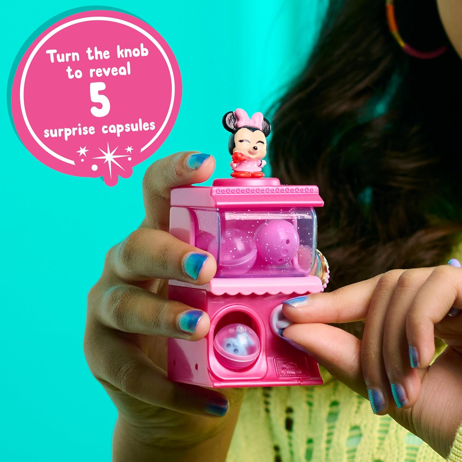 Disney Doorables Squish’Alots Series 3 Features 1 Mini, 3 Micro (0.65 Inch) Action Figures & 2 Stickers, 1 of 10 Collectible Kids Toy Figurines, Officially Licensed Kids Toy for Ages 5+ by Just Play