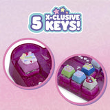Clickeez Keyboard Mega Pack Collectible Fidget Key Caps Set with Storage Keyboard and 15 Clickable Characters Stress Relief Sensory Toy for Kids Ages 6+