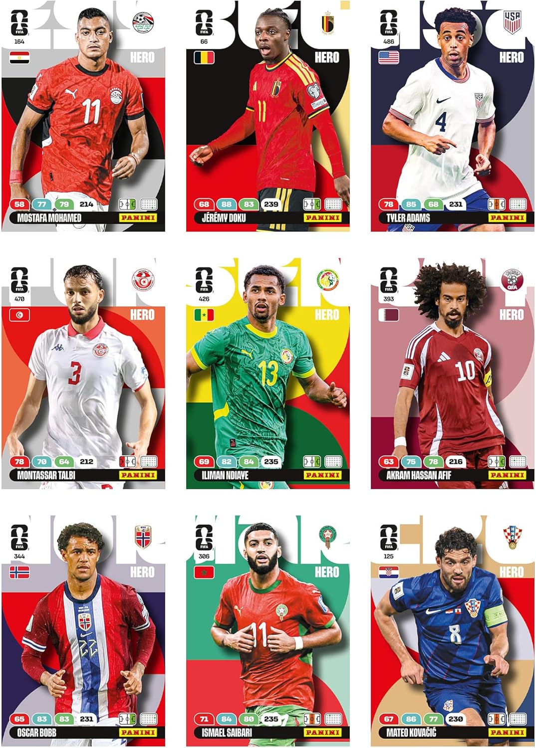 Panini FIFA World Cup 2026 Adrenalyn XL Mini Tin, 4 Trading Card Packets with 3 Limited Edition Gold Cards, Official Football Collectible Cards, Assorted Tin, Ages 6+