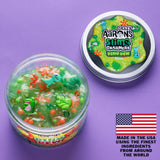 Crazy Aaron’s Slime Charmers - Dino Dew, Banana Scented Slime with Charms, Non-Toxic, Super Stretchy & Squishy Fidget Toy Suitable for Boys and Girls Aged 3Y+